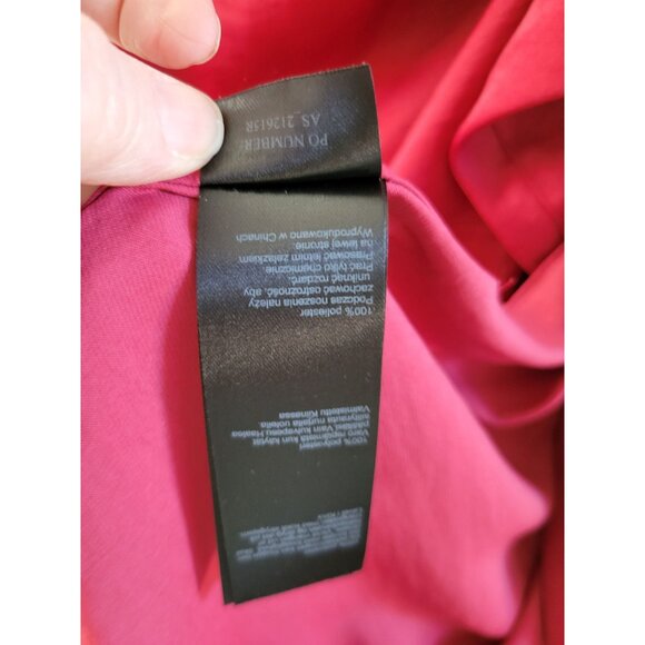 ALL SAINTS Womens Cocktail Red faux wrap dress Size 4 Holiday Christmas Event - Picture 6 of 8